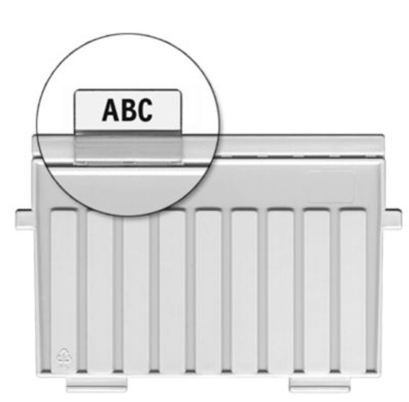 HAN Sichtreiter für Stützplatten aus Kunststoff, transparent, 10 Stück - Bild 2