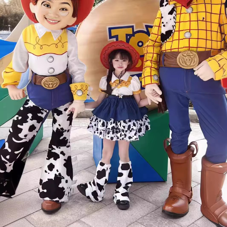 Disney Toy Story Jessie Cosplay Kostüm, Mädchen, Plüsch / Textil, Bunt / Mehrfarbig - Bild 3