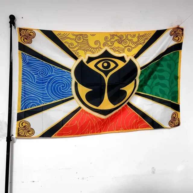 Tomorrowland Flagge Musik-Festival-Banner aus Polyester, Mehrfarbig, B x H: 90 x 150 cm - Bild 1