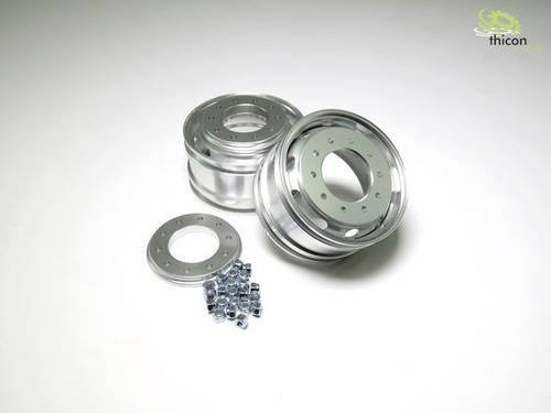 Thicon Models 1:14 Felgen aus Alu, 1 Paar, 25mm - Bild 1