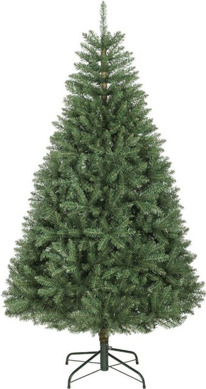 HOMCOM Weihnachtsbaum künstlich Grün, 180 cm Höhe, Christbaum mit 1687 dichten Zweigen und klappbarem Metallständer - Bild 1
