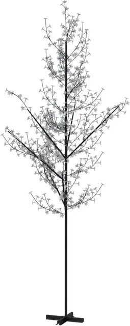 vidaXL LED-Baum mit Kirschblüten in Warmweiß mit 672 LEDs, Höhe: 400 cm - Bild 1