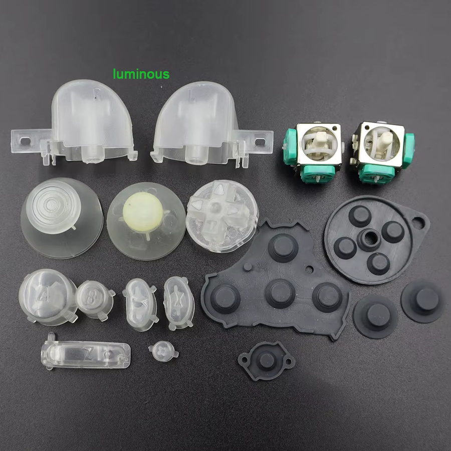 TingDong Mod-Kit für NGC Gamepad mit komplettem Tastenset, Silikon-Leitpad und 3D-Daumen-Joystick - Bild 4