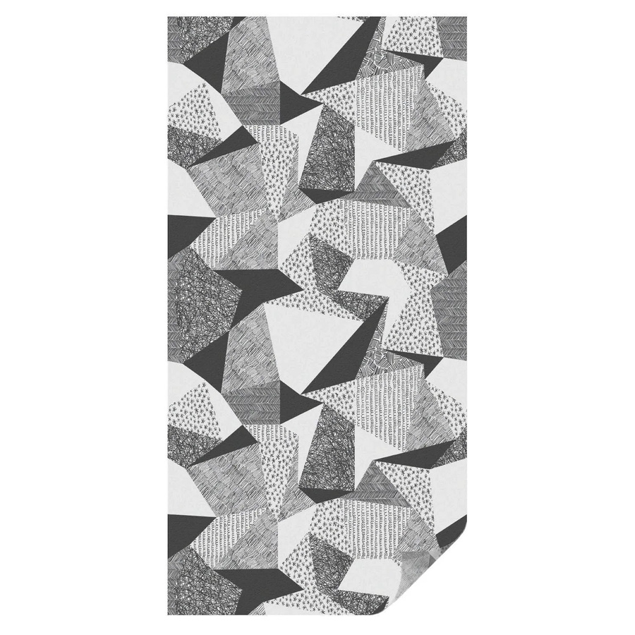 Tulup Buntglasfolie mit geometrischen Figuren in Schwarzweiß, Breite: 50 cm, Höhe: 100 cm - Bild 2