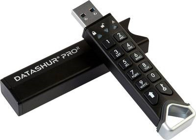 iStorage datAshur PRO2 USB-Stick 8 GB USB Typ-A 3.1 Schwarz - Bild 1
