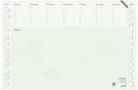ZETTLER Schreibunterlage mit 2-Jahres-Kalender und Wochenplaner in Weiß, Grau oder Grün, B/T: 59,5 x 40,0 cm - Bild 1