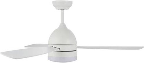 Lucci Air Vector Deckenventilator mit LED Beleuchtung und Fernbedienung in Weiß, Durchmesser: 122 cm, Höhe: 10 cm - Bild 1
