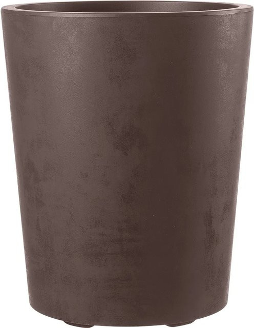 Deroma Pflanztopf Millennium aus Kunststoff in Brown mit Durchmesser: 43,5 cm - Bild 1