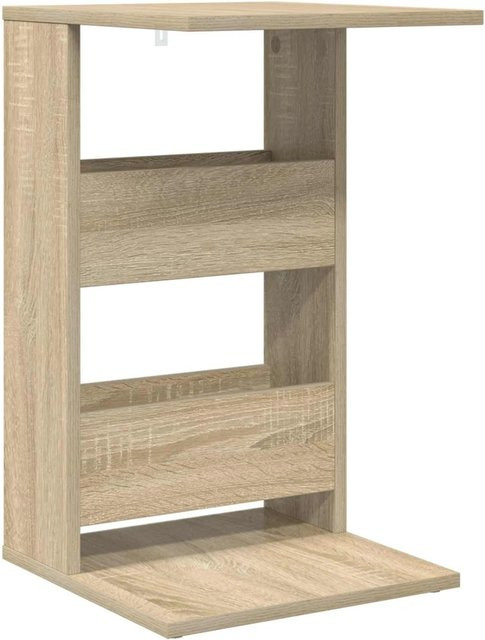 vidaXL Beistelltisch Sonoma-Eiche in Braun und Beige, B/T/H: 40 x 35 x 60,5 cm - Bild 1