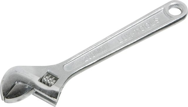 LUX-TOOLS Rollgabelschlüssel Classic aus Stahl in Silber, Länge: 200 mm - Bild 1