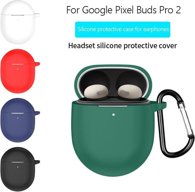 Google Kopfhörer-Schutzhülle für Pixel Buds Pro 2, staubdicht und sturzsicher, Farbe: Schwarz - Bild 1