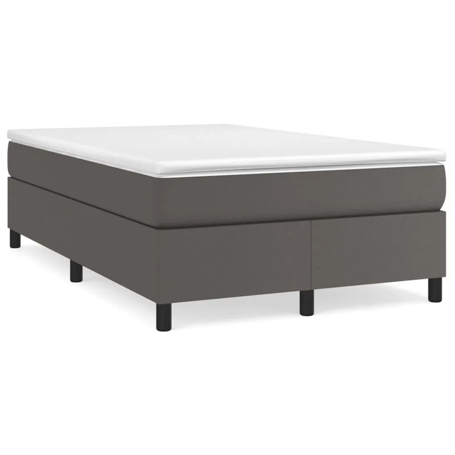 vidaXL Boxspringbett in Grau aus Kunstleder mit B/T/H: 120 x 200 x 35 cm - Bild 2