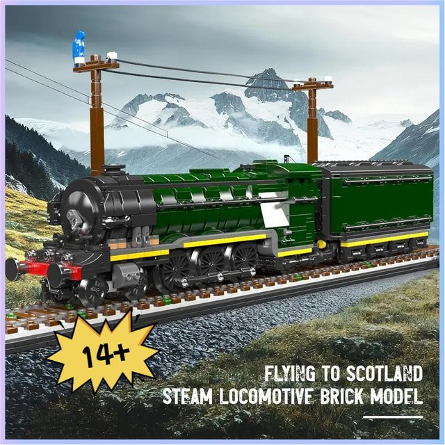 Mould King National Railway Series The Flying Scotsman Dampflokomotive-Bausteine-Set, ab 14 Jahren - Bild 1