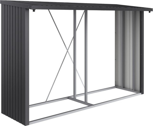 Biohort Kaminholzregal Woodstock 300 in Dunkelgrau-Metallic, B/H/T: 300,7 x 199 x 102 cm - Bild 1