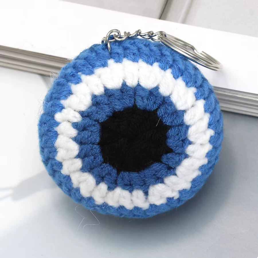 Schlüsselanhänger Lucky Eye, gewebtes Seil, Unisex - Bild 3