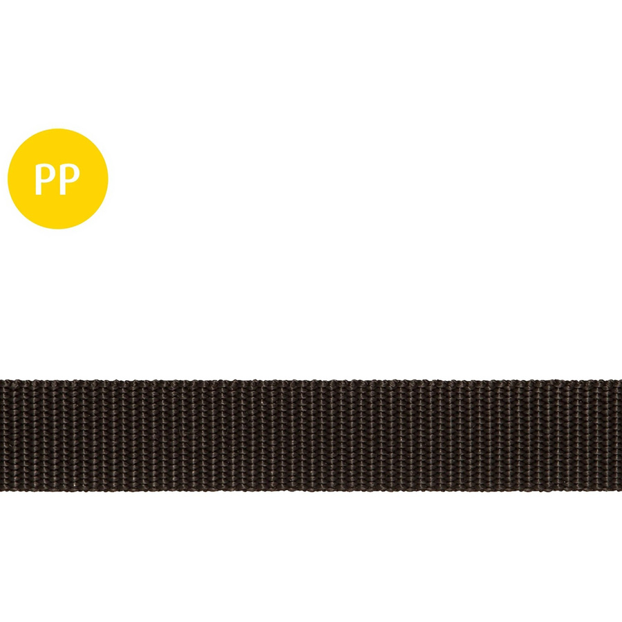 Conacord Gurtband Polypropylen Multifil Schwarz Meterware Breite: 2,5 cm - Bild 2