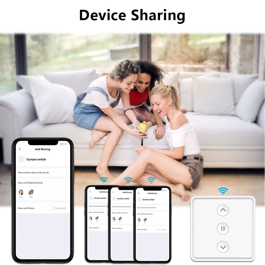 LoraTap Tuya Smart Life Rolladen- und Jalousie-Schalter mit Motorbetrieb in Weiß, kompatibel mit Google Home und Alexa zur Sprachsteuerung und Zeiteinstellung - Bild 5