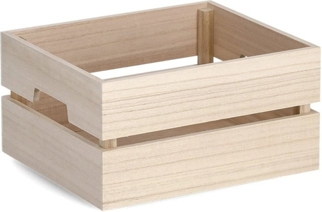 Zeller Allzweckkiste aus Holz mit Tafel in Natur/Beige, B/T/H: 20 x 15 x 28 cm - Bild 1