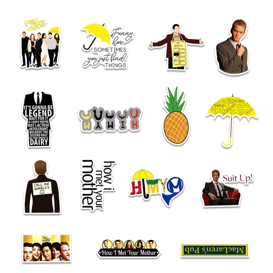 Rspctou How I Met Your Mother Aufkleber, Bunt / Mehrfarbig, Set / Bundle - Bild 4
