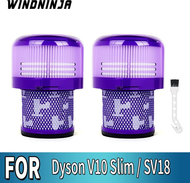 Dyson V10 Slim / SV18 Ersatz HEPA-Filter in Lila, waschbarer Filter für kabellose Staubsauger - Bild 1