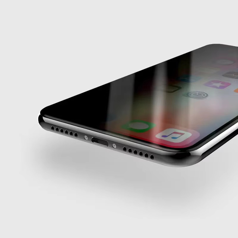 3er Set schwarze Anti-Spy Displayschutzfolien aus Sichtschutzglas für Apple iPhone 7 8 Plus SE 2020 11 12 13 14 15 16 Pro XS Max XR - Bild 6