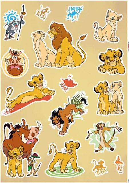 Komar Deko-Sticker Lion King Life, Multicolor, B x H: 50 x 70 cm - Bild 1