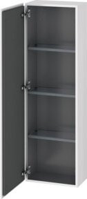 Duravit L-Cube Halbhochschrank für das Badezimmer in Eiche natur mit Tür rechts, B/T/H: 40 x 24,3 x 132 cm - Bild 1