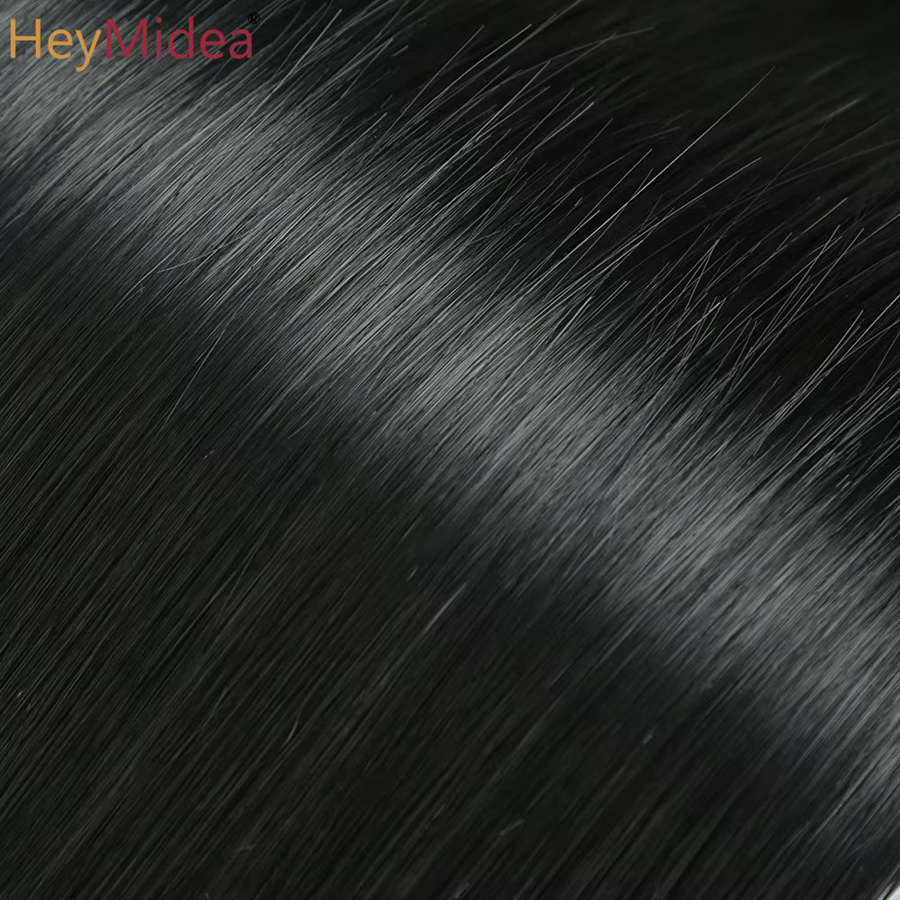 HeyMidea Haar Extensions, Synthetisch, Glatt, Ombre, 18 Zoll, 150g - Bild 6