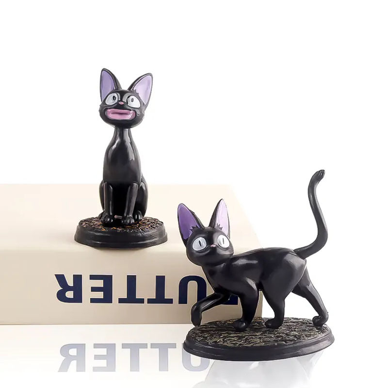 Bandai Jiji Schwarze Katze Figur aus PVC für Fans von Hayao Miyazaki, schwarze Actionfigur als Dekoration und Spielzeug - Bild 3