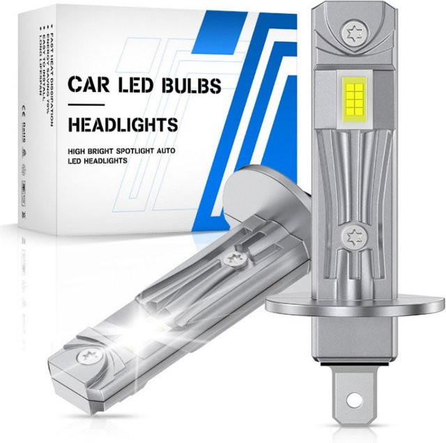 XMSJ LED Scheinwerfer H7 H4 H11 High Power Nebellampen 150W 6500K Weiß Silber - Bild 1