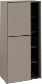 V&B Mittelschrank Subway 3.0 in Tau Beige mit offener Ablage, Wandmontage, B/H/T: 57,4 x 120 x 36,2 cm - Bild 1