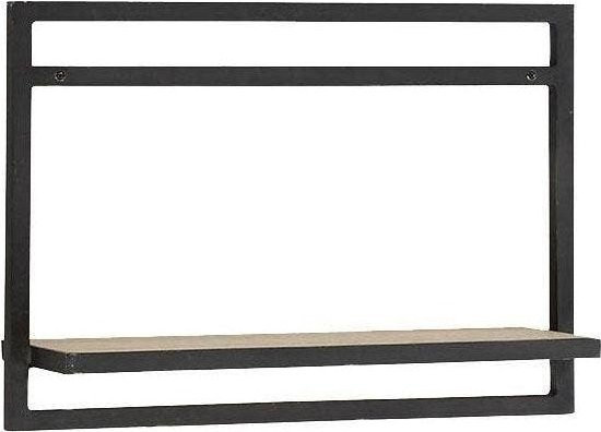 Wandboard Niagara aus Eiche Echtholzfurnier und Metall in Braun und Schwarz - Bild 1