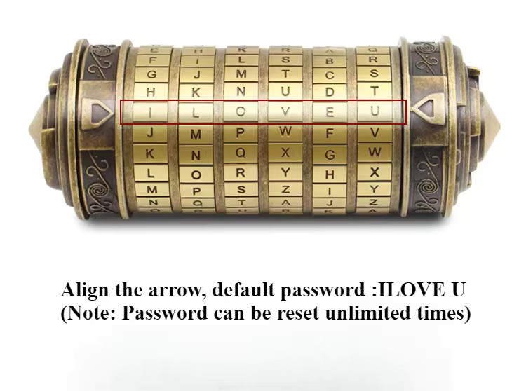 DUTRIEUX Kryptex Schlösser, Metall, Escape Room Requisiten - Bild 1