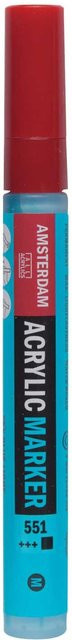 AMSTERDAM Acrylmarker Himmelblau Hell mit 3-4mm Spitze - Bild 1