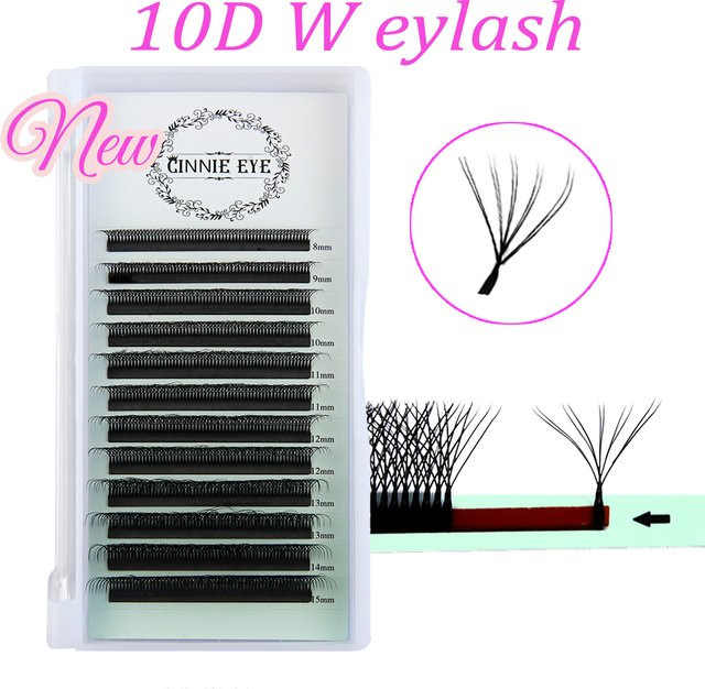 CINNIE EYE Wimpernbündel 10D W-Form, Black, Unisex - Bild 1