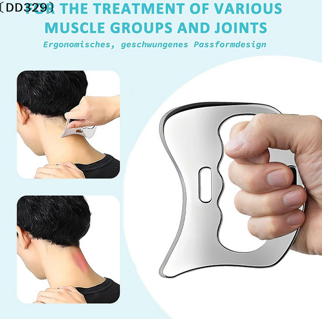 JETTING Gua-Sha-Stab aus Edelstahl, Massagegerät für den Körper, Unisex - Bild 1