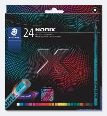 Staedtler Norix Buntstifte Set, 24 farbsortierte Holzstifte mit pigmentierter Mine - Bild 2