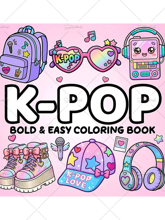 K-Pop Vibes Malbuch für Erwachsene und Jugendliche, Malbuch - Bild 5