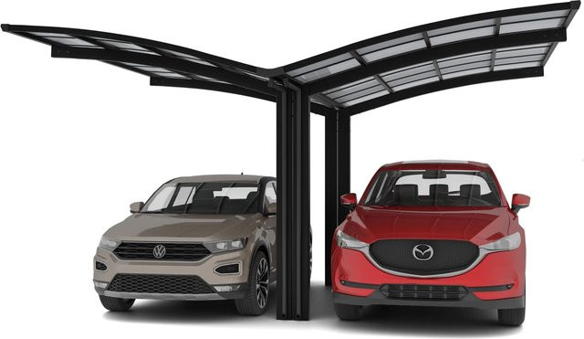 Ximax Doppelcarport Portoforte Typ 80 Schwarz B/T: 543 x 495,4 cm - Bild 1