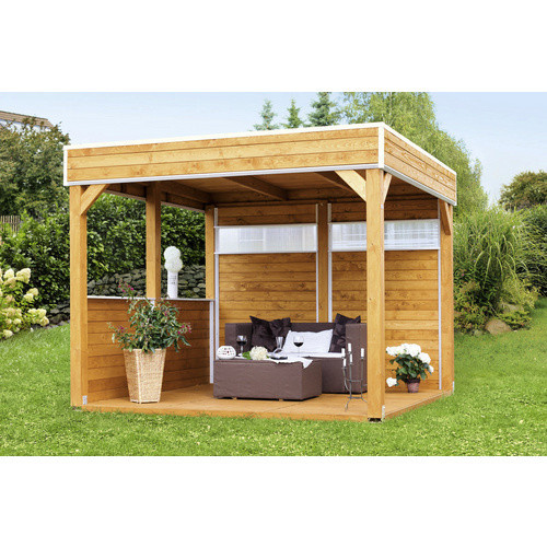 Skan Holz Wand für Pavillon Toulouse aus Fichte, Weiß, B/H: 270 x 209 cm - Bild 2