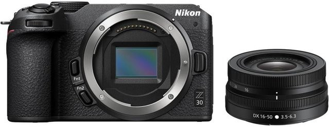 Nikon Z30 spiegellose Kamera Kit in Schwarz mit 16-50mm VR Objektiv - Bild 1