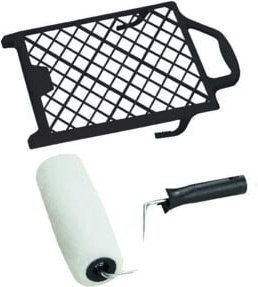 CIRET Vestan Roller-Set 2-teilig Schwarz mit magnetischem Grid für wasserbasierte Farben Durchmesser: 25 cm - Bild 1