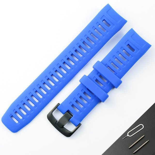 Apinsenda Uhrenarmband Silikon, 22 mm, Herren, königsblau - Bild 1