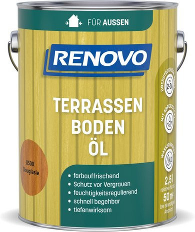 RENOVO Terrassenöl wasserbasiert in Braun, 50 g - Bild 1