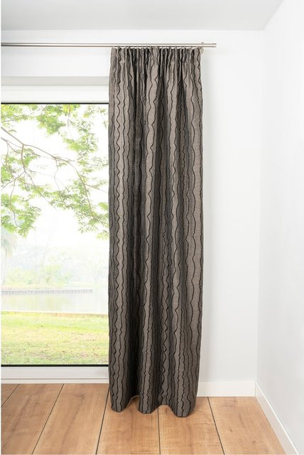 Ondeco Schlaufenschal Stream Blickdichter Vorhang für dein Schlafzimmer, Farbe: Taupe, B/H: 135 x 245 cm - Bild 1