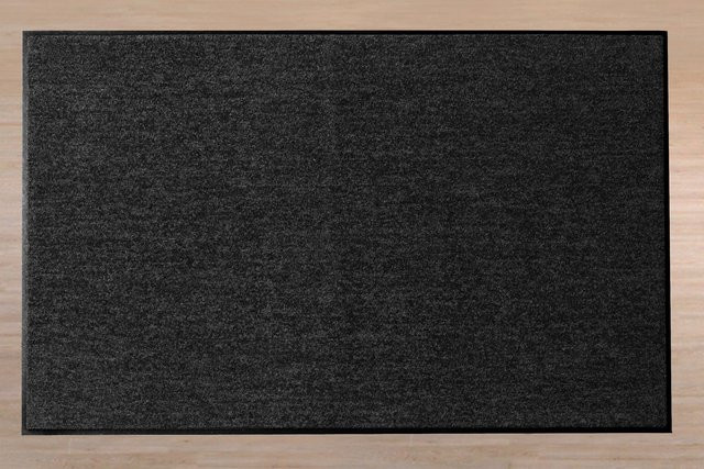 Rutschhemmende Fußmatte von Salonloewe in Schwarz aus Polyamid und Gummi - Bild 1