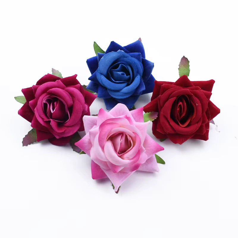 ZQCY Künstliche Seidenrosen Köpfe in Multicolour für Hochzeiten und DIY-Dekorationen - Bild 1