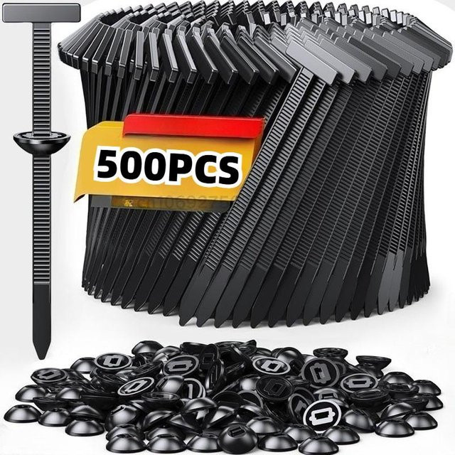 Hochbelastbare Nylon-Kabelbinder mit Schnallen in Schwarz für die Autoreparatur und Befestigung - Bild 1