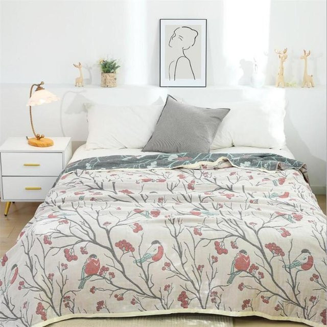 Super Six Twin Queen Size Tagesdecke aus Baumwolle, beige, B/H: 150 x 200 cm - Bild 1
