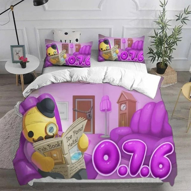 Creative Homewares Bettwäsche-Set Wobbly & Life mit Kissenbezügen, Multicolor, B/H: 140 x 210 cm - Bild 1